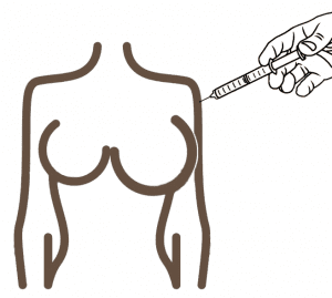 Vacuna COVID 19 y senos grandes