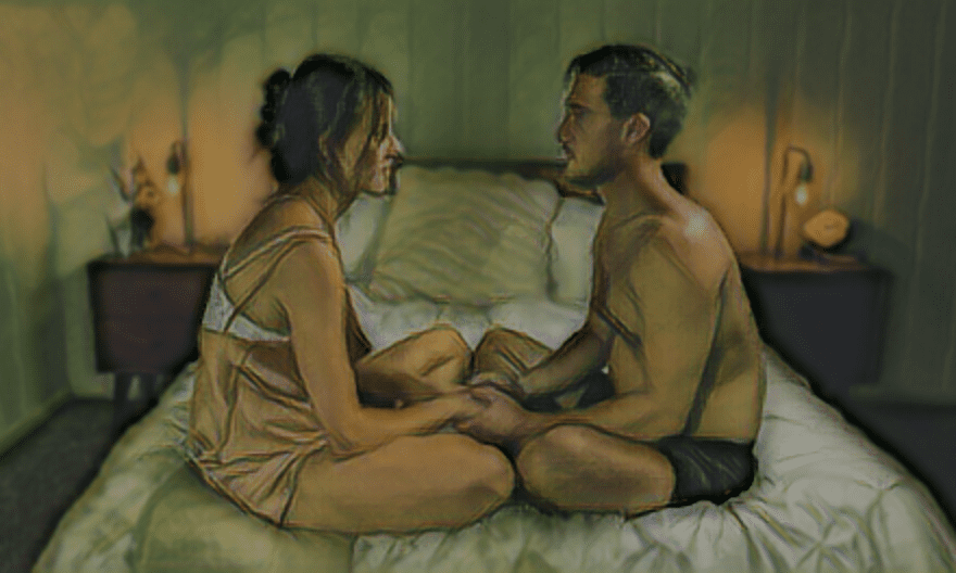 El contacto visual es una parte fundamental de la relación sexual en el slow sex.