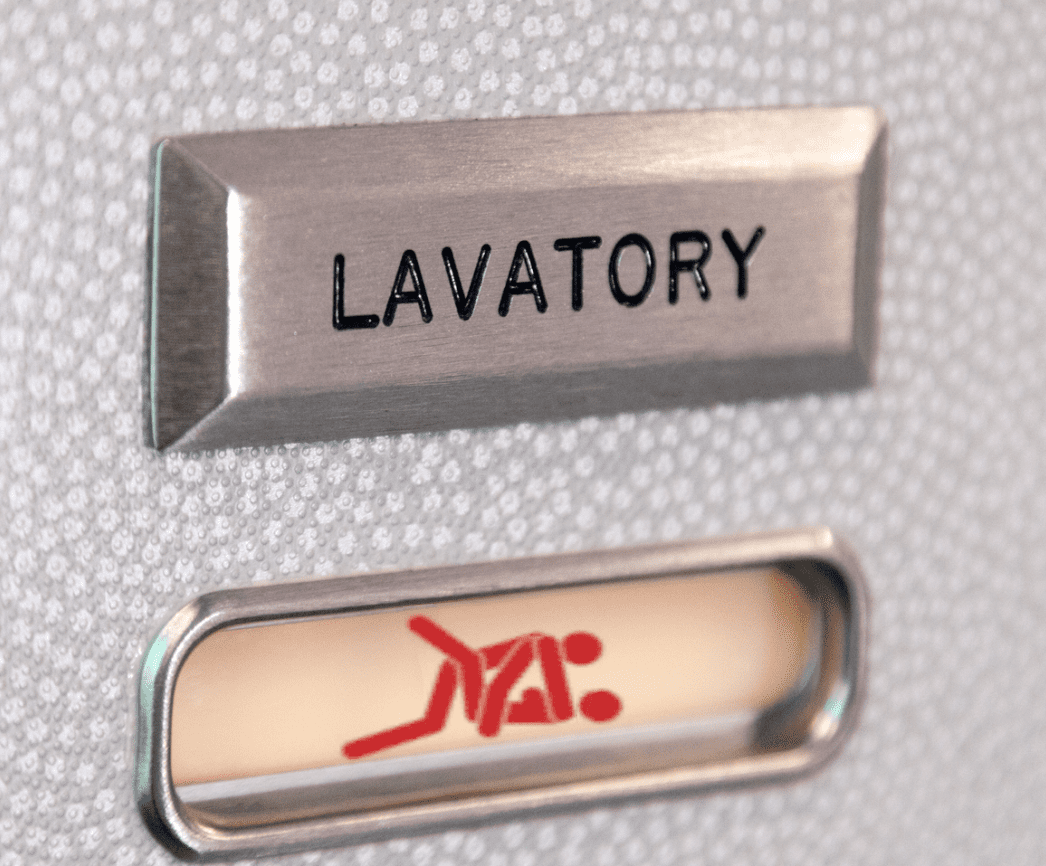 sexo en el baño de un avión